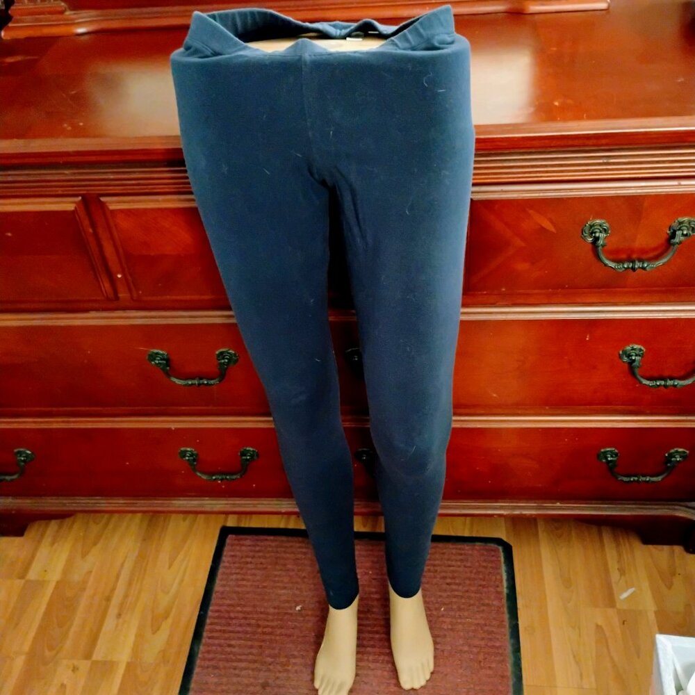 Charcoal Gray Cotton Spandex Leggings